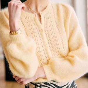 Sezane Yellow Sweater